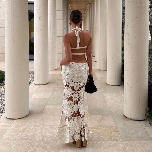 Cult Gaia Accalia Crochet Gown - Picture 3 of 15